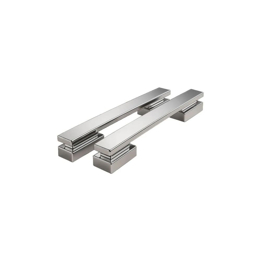 Puxador Para Porta Home Duplo 1000mm Inox Polido Zen Design