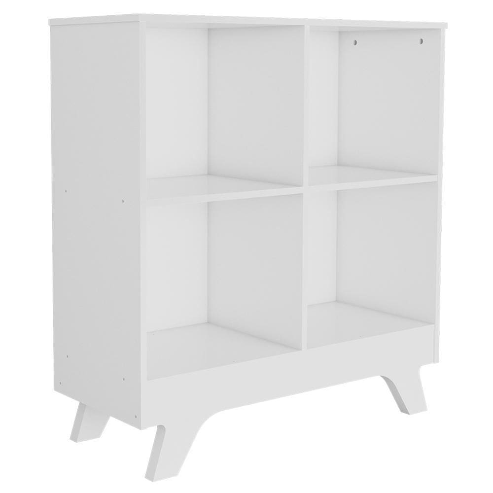 Estante Retrô com 4 Nichos - Móveis Peroba