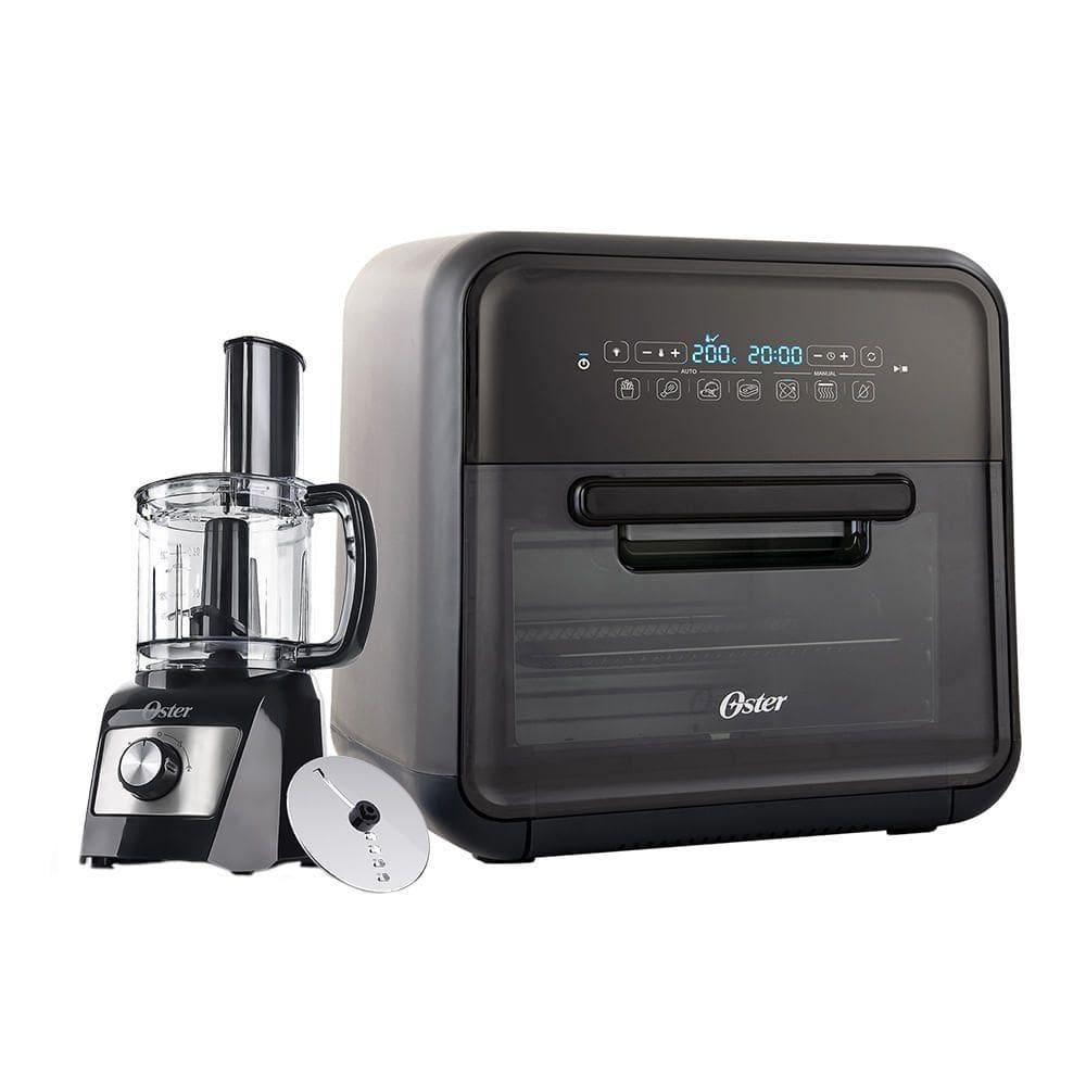 Kit Fritadeira Super Fryer E Processador De Alimentos Compacto Oster 110V