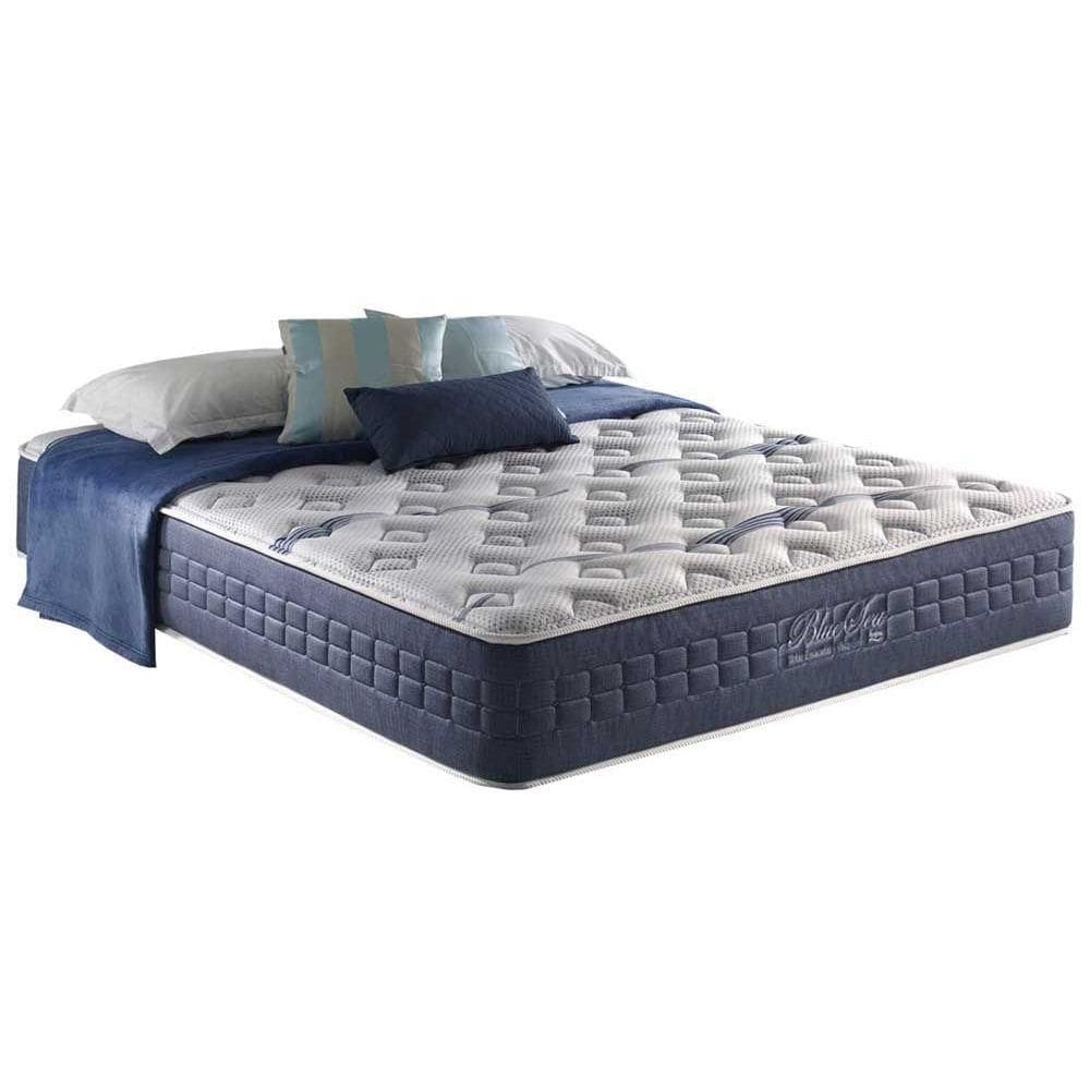Colchão King Espuma Viscoelástico Visco Gel Molas Ensacadas Blue Sea Pillow In (193x203x31) - D Angelis Anjos