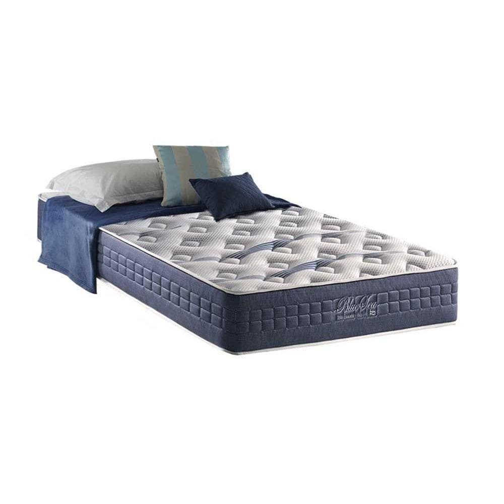 Colchão Solteiro Espuma Viscoelástico Visco Gel Molas Ensacadas Blue Sea Pillow In (88x188x31) - D Angelis Anjos