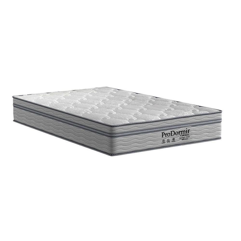 Colchão Solteiro Molas Ensacadas  ProDormir Springs Luxo Euro Pillow Gray (88x188x28) - Probel