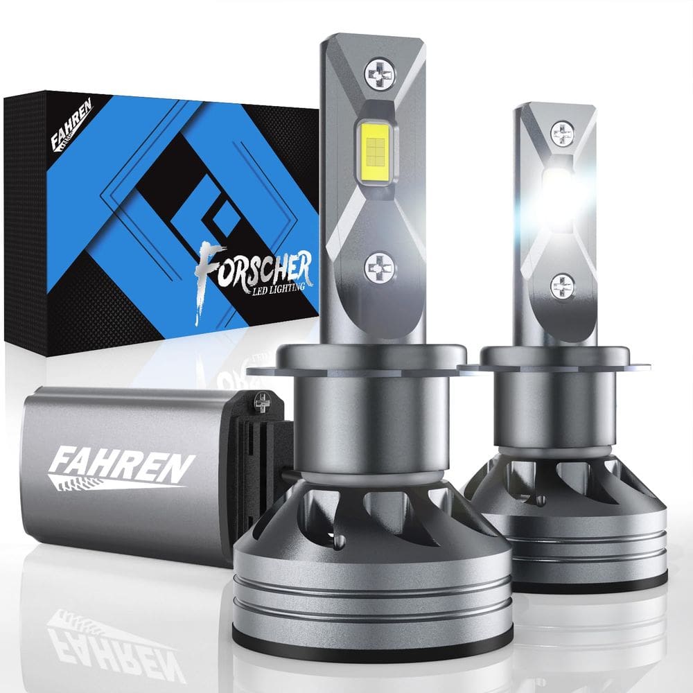 Lâmpadas de neblina FAHREN H7 6500K 24000LM Ultra Bright IP68, pacote com 2