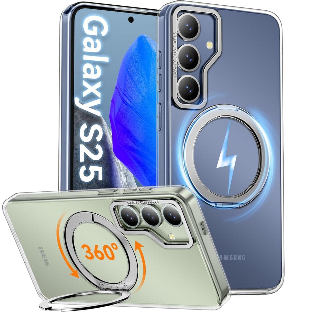 Capa de telefone Oneagle 360° Spin Magnetic Stand Samsung S25