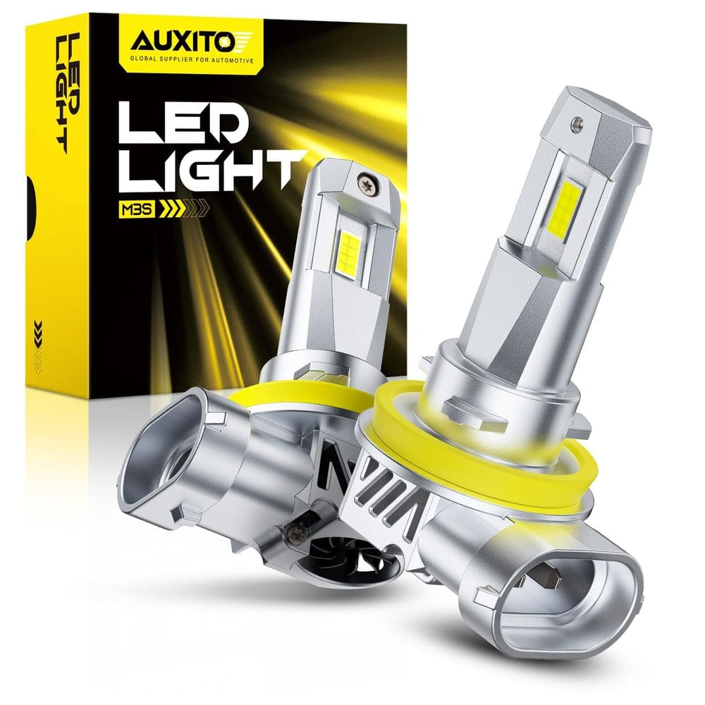 Lâmpadas AUXITO 2025 H11 H8 H9 H16 6500K 30.000 lm Farol de neblina