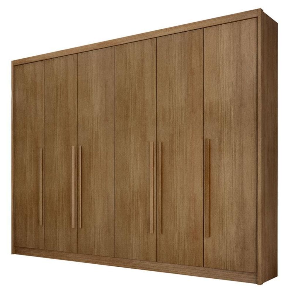 Guarda Roupa Casal Bragança 6 Portas 8 Gavetas Cumaru 23 – Novo Horizonte