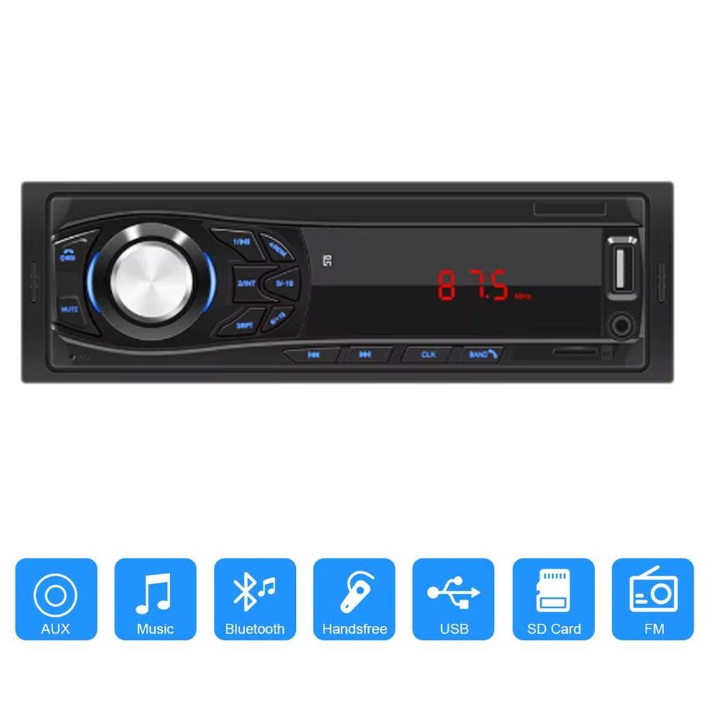 Som Radio Automotivo Mp3 Player Bluetooth AUX 2xUSB Azul/Bco