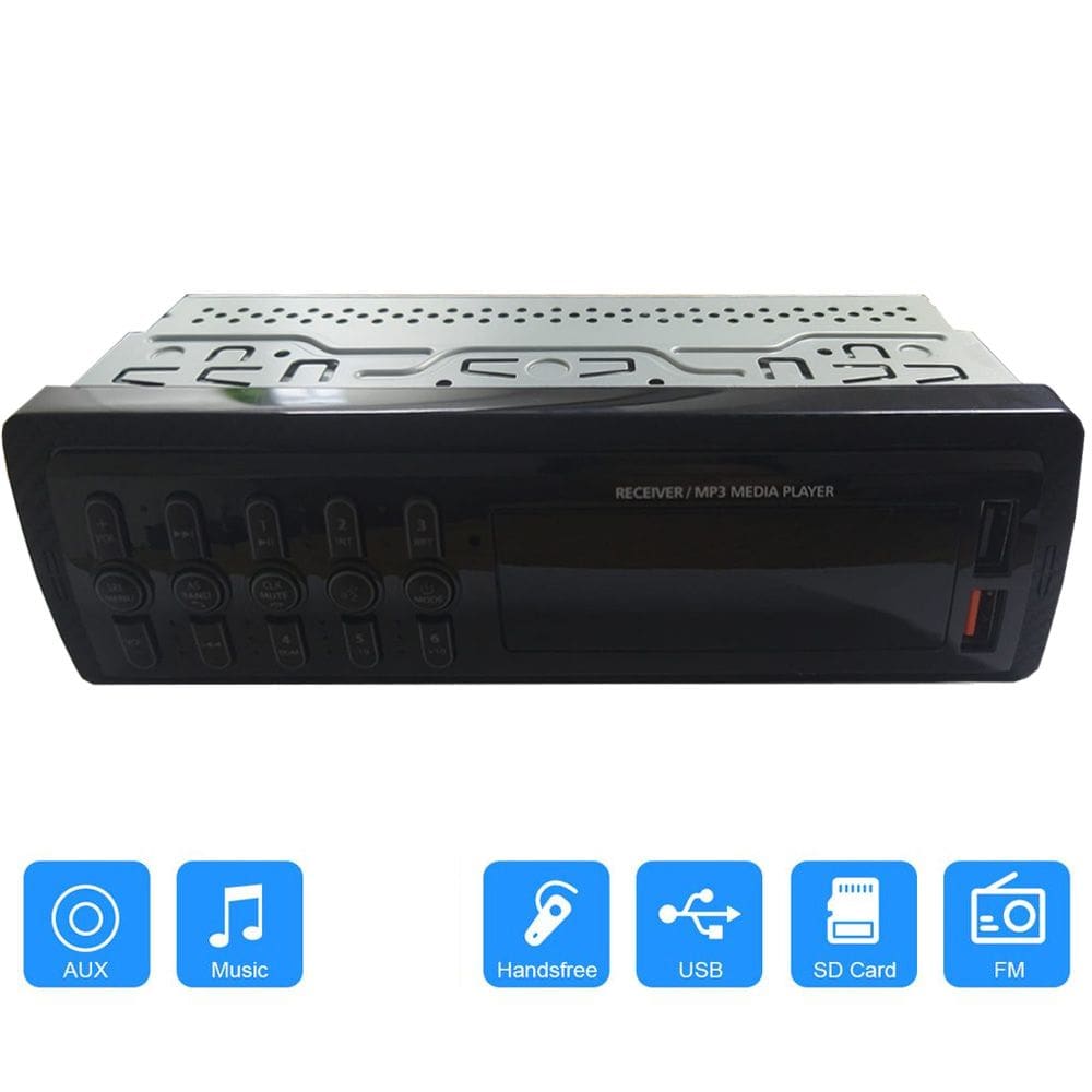 Som Radio Automotivo Mp3 Player Bluetooth USB Vermelho