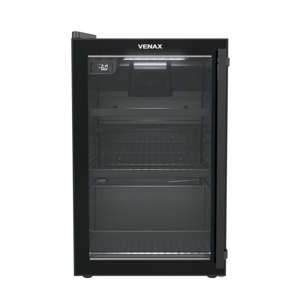 Cervejeira Venax 82L Top Light Preto Porta Invertida