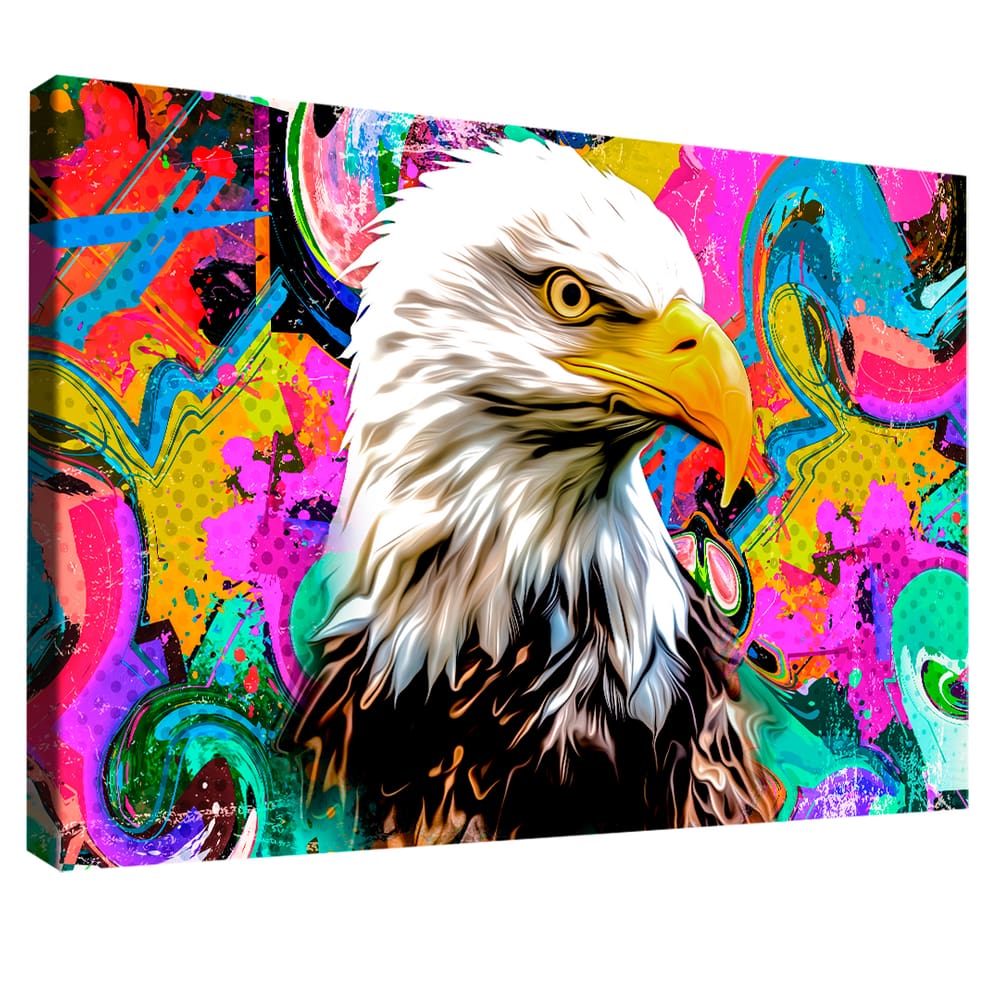 Quadro Decorativo Águia Pop Art