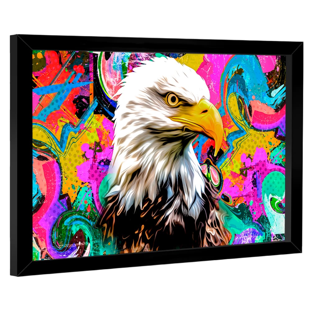 Quadro Decorativo Águia Pop Art