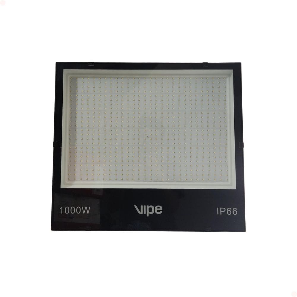 Refletor Led 1000W Bivolt Quadrado Luz Branco Frio 6500K