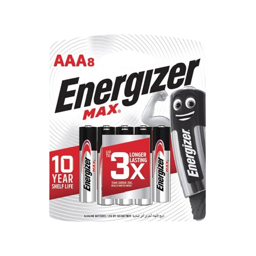 Pilha Alcalina Max Aaa Cart 8 Sm-96 Energizer