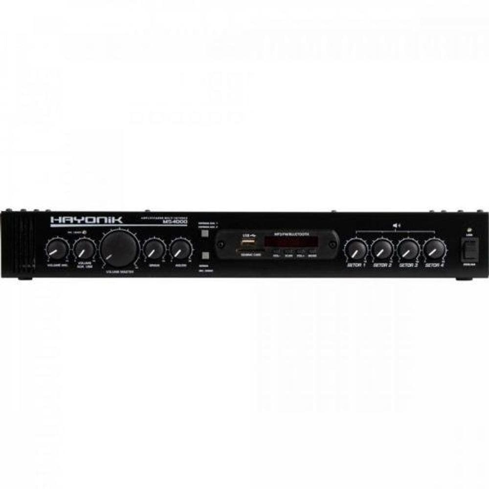 Amplificador Hayonik MS4000 400W RMS Multisetores