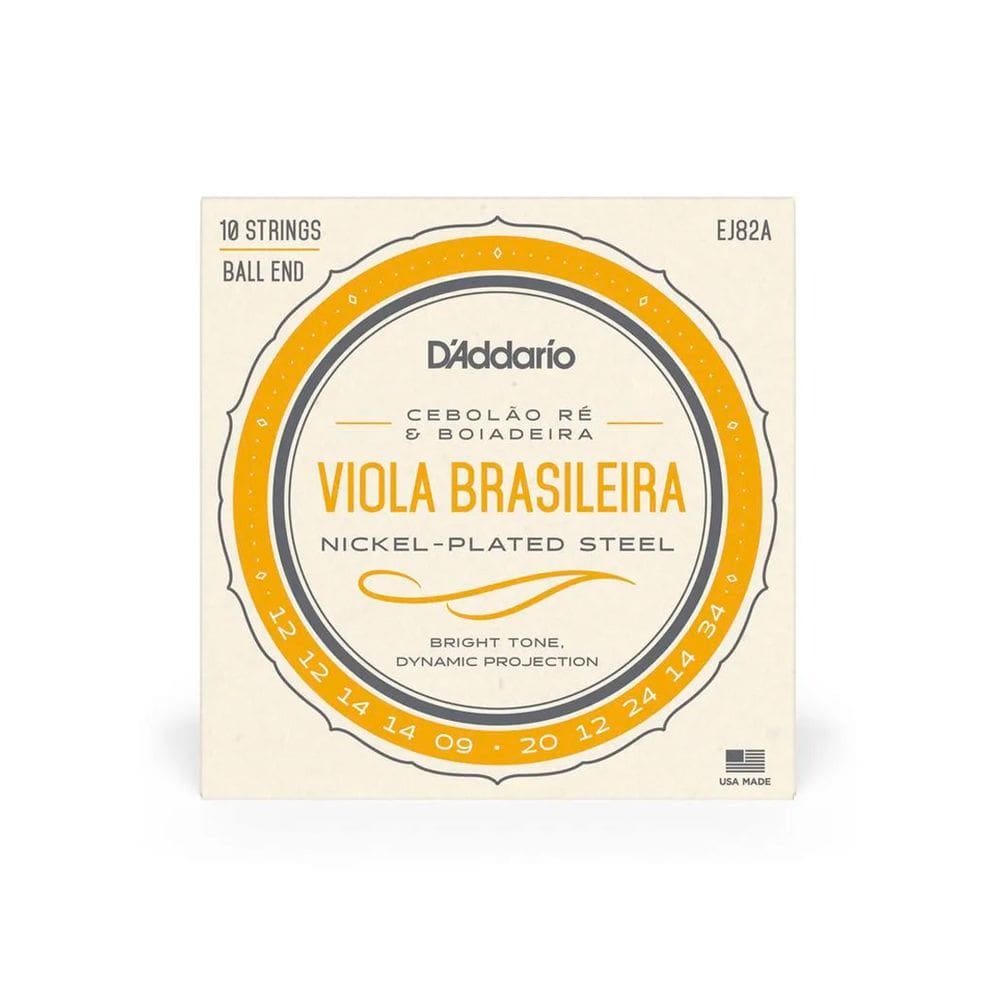 Cordas Para Viola Brasileira Ré D Addario Ej82