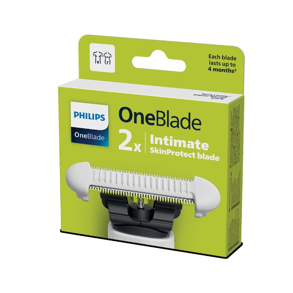 Máquina de barbear Philips OneBlade 2x Intlmate SkinProtect Waterproof