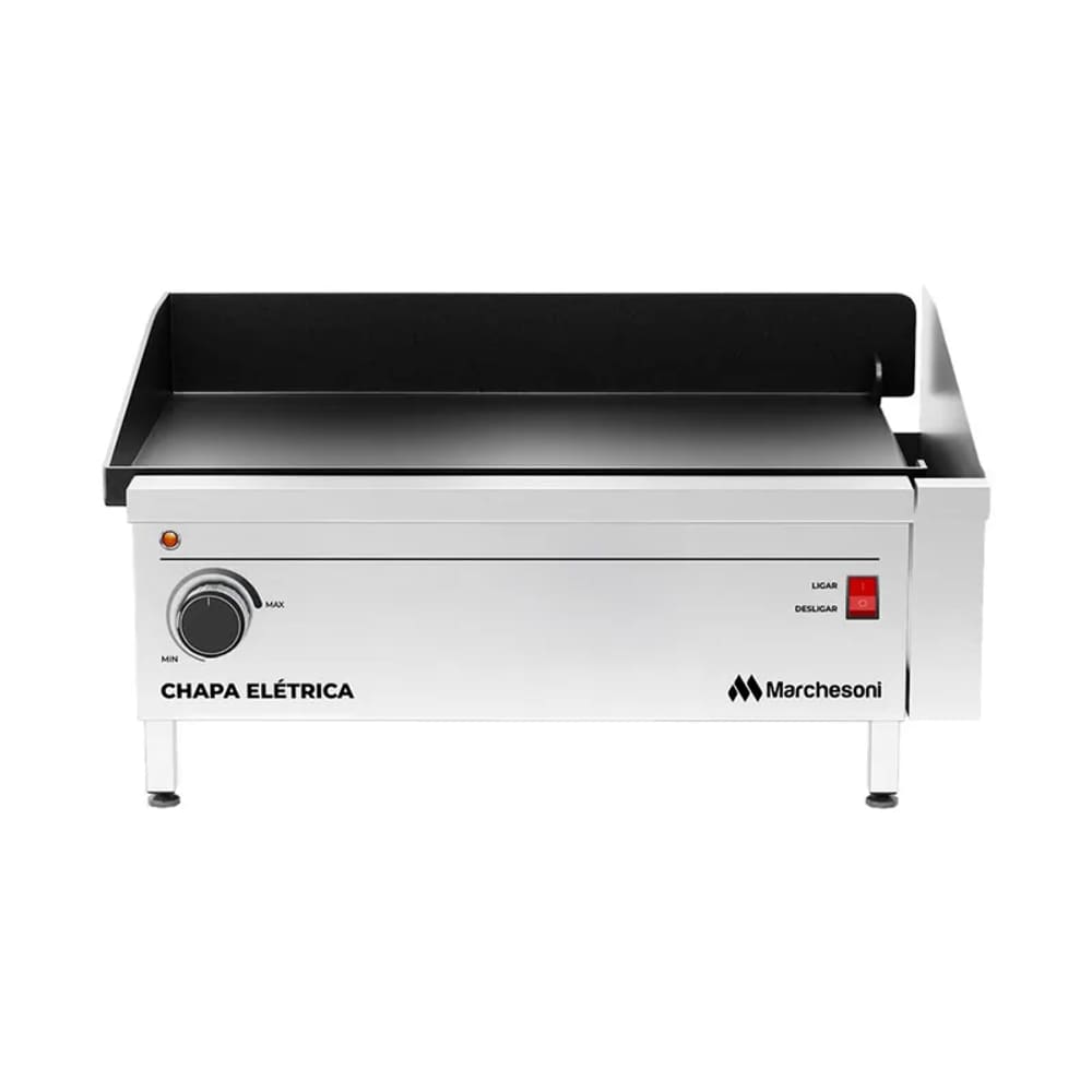 Chapa para Lanches Elétrica 60 Cm Linha Comercial 1 Zona 3600W Marchesoni