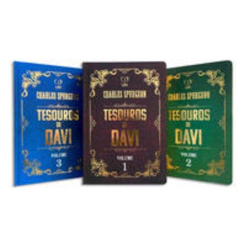 Livro box tesouro de Davi c/3 volumes - 1 unidade