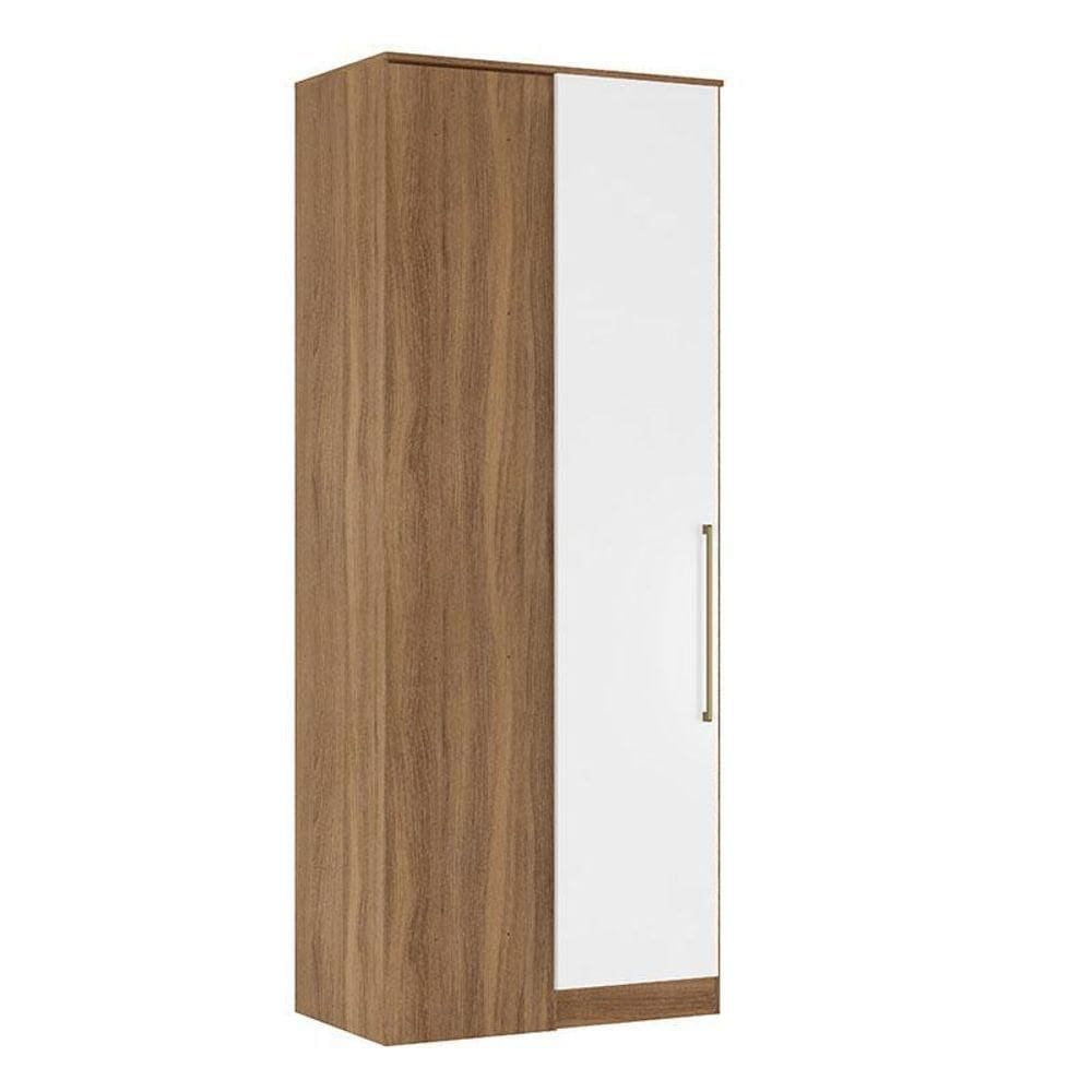 Armário De Canto Reto Irlanda 71150k Amêndola Branco - Demartêz