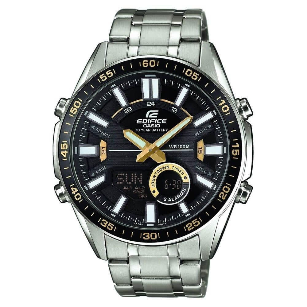 Relógio Masculino Casio Edifice EFV-C100D-1BVDF - Prata/Preto