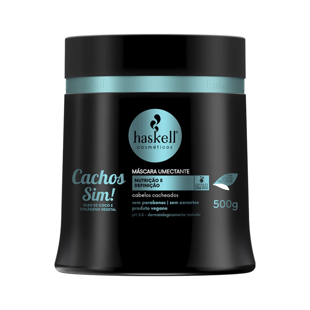 Máscara Umectante Haskell Cachos Sim! 500g