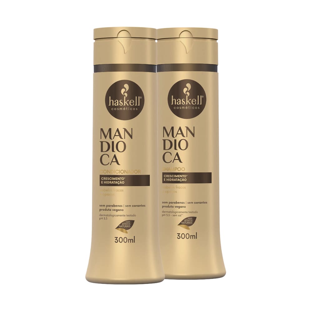 Kit Haskell Mandioca Shampoo e Condicionador 300ml