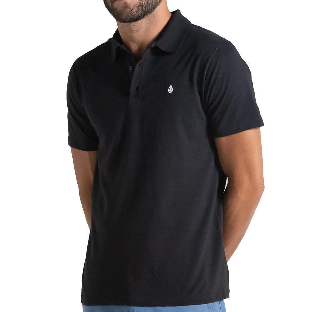 Camisa Volcom Polo Classic Stone WT25 Masculina Preto