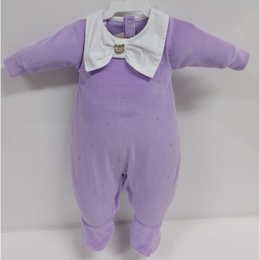 Macacão Plush Luxo Bebê Menina Inverno Lessa Kids Rf B9063