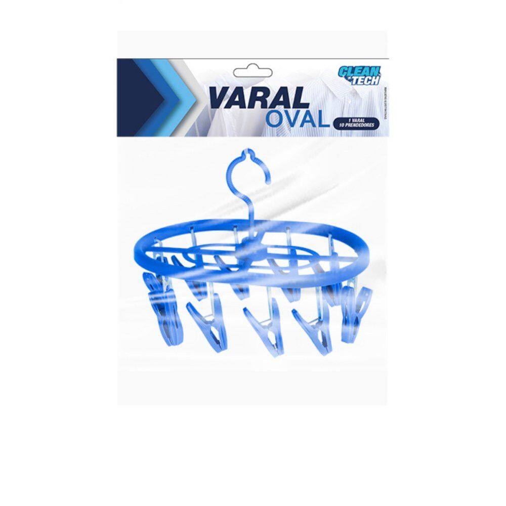 Varal Oval 10 Prendedores - diverso