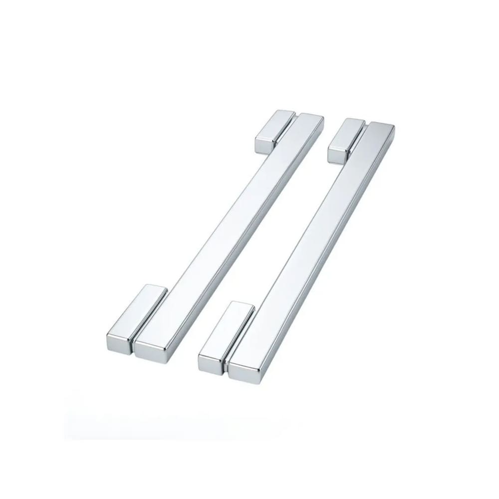 Puxador Para Porta Moma Duplo 800mm Inox Polido Zen Design