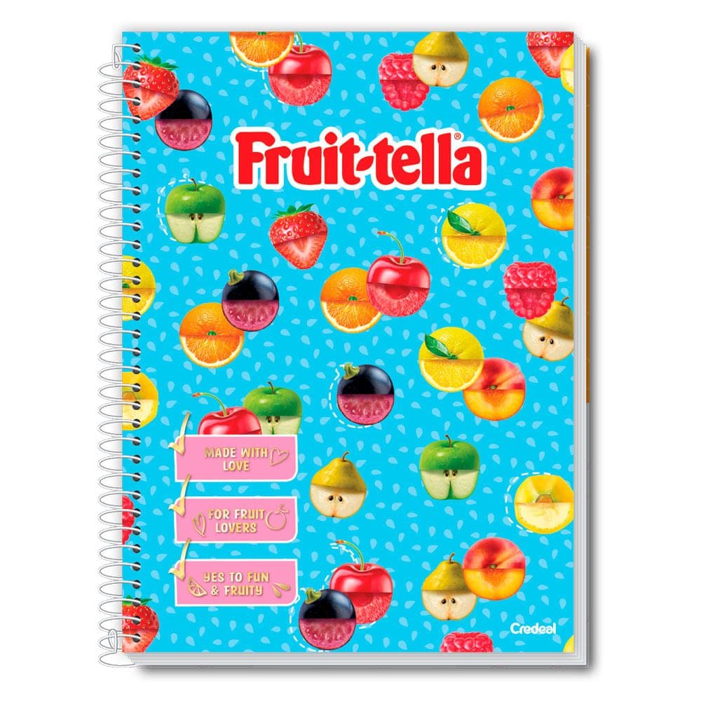Caderno Universitário Feminino Fruit-Tella 10 MatériasTilibra