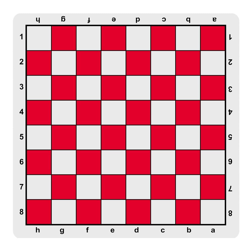 Mousepad de tabuleiro de xadrez WE Games 50,8x50,8 cm Cor vermelha