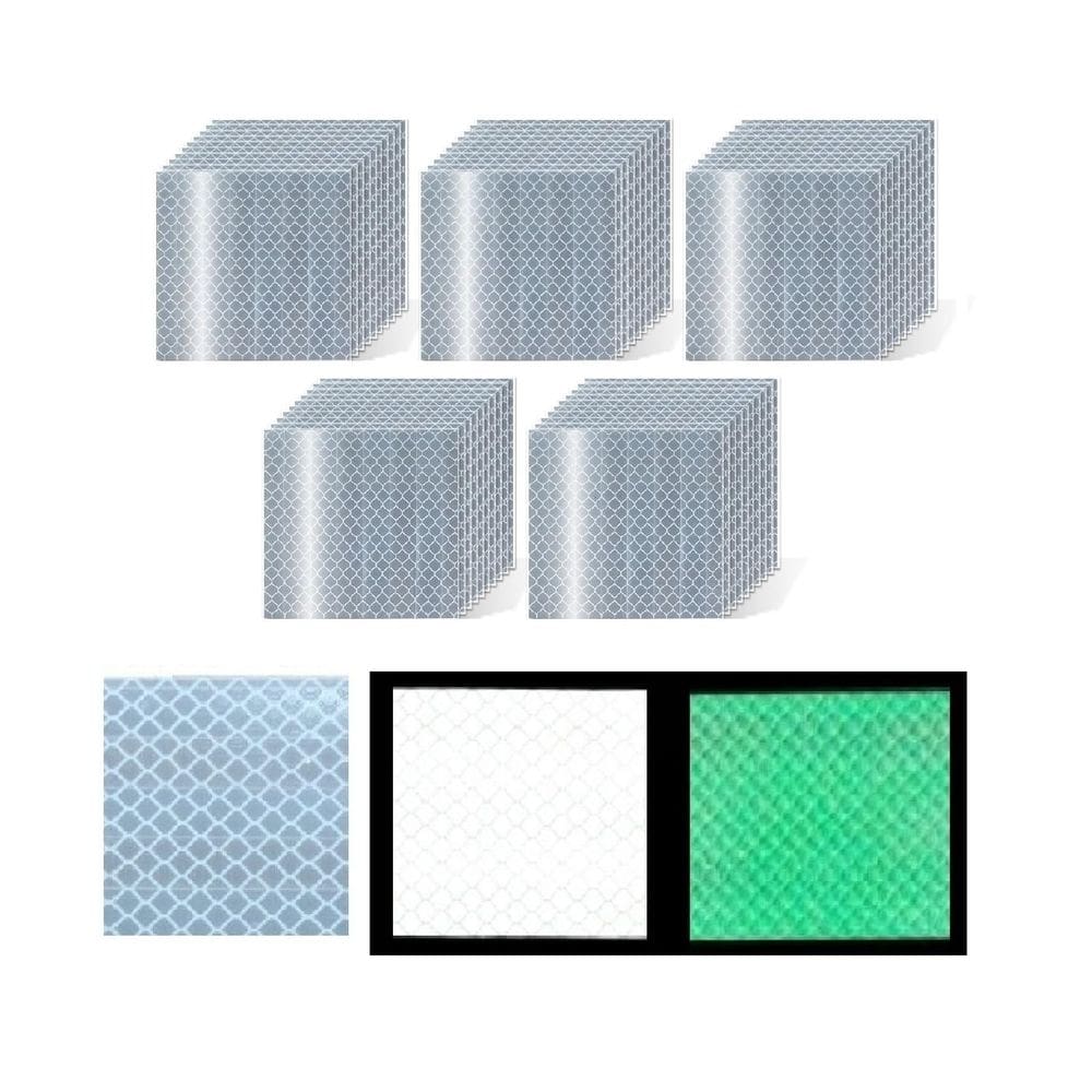Adesivos refletivos tuyrchu Glow in The Dark 5 cm x 5 cm (50 unidades)