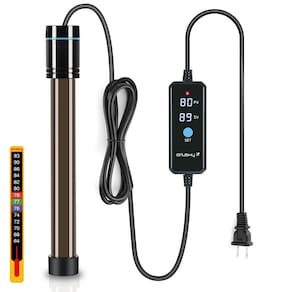 Aquecedor de aquário Orlushy 200W submersível para tanque de 75-150L