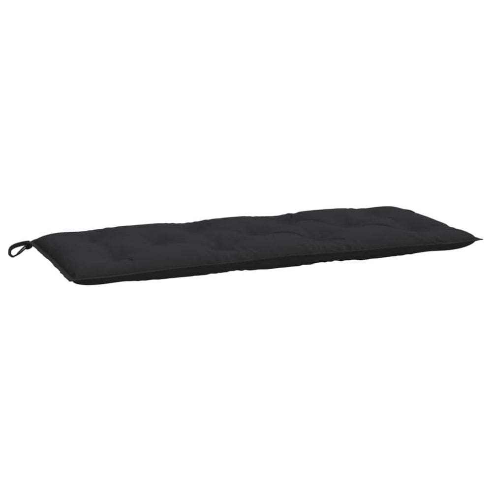 Almofada de banco de jardim VidaXL em tecido Oxford preto 120x50cm
