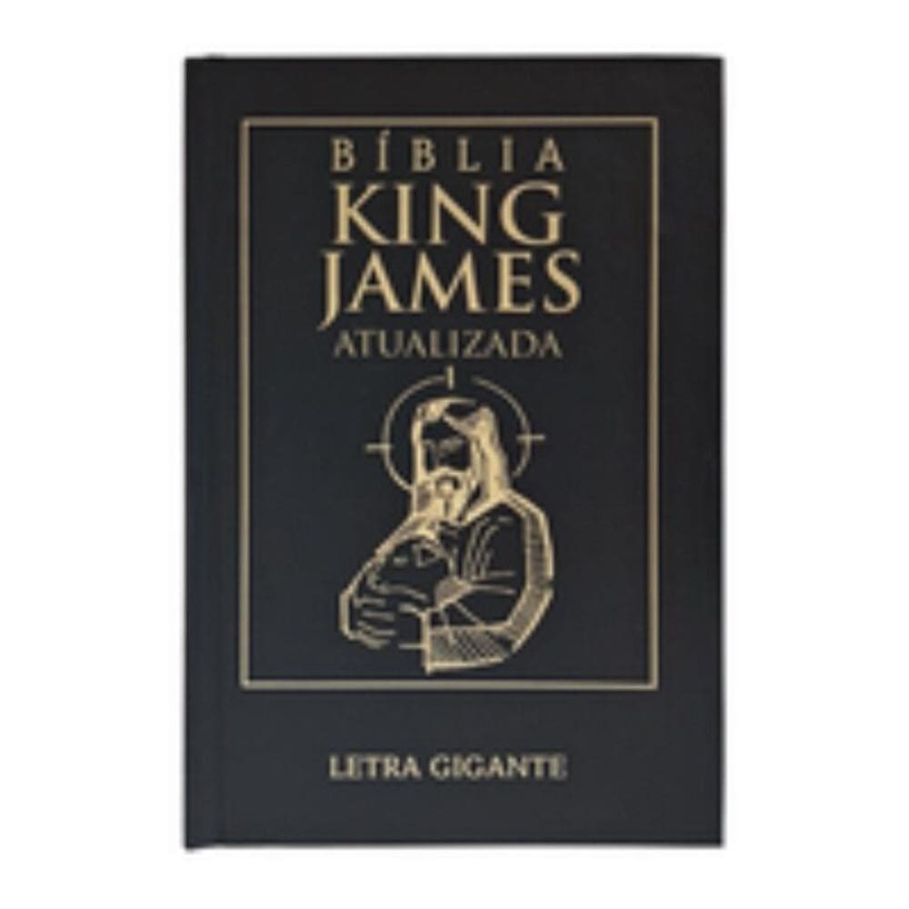 Bíblia King James atualizada letra gigante - Jesus minimalista