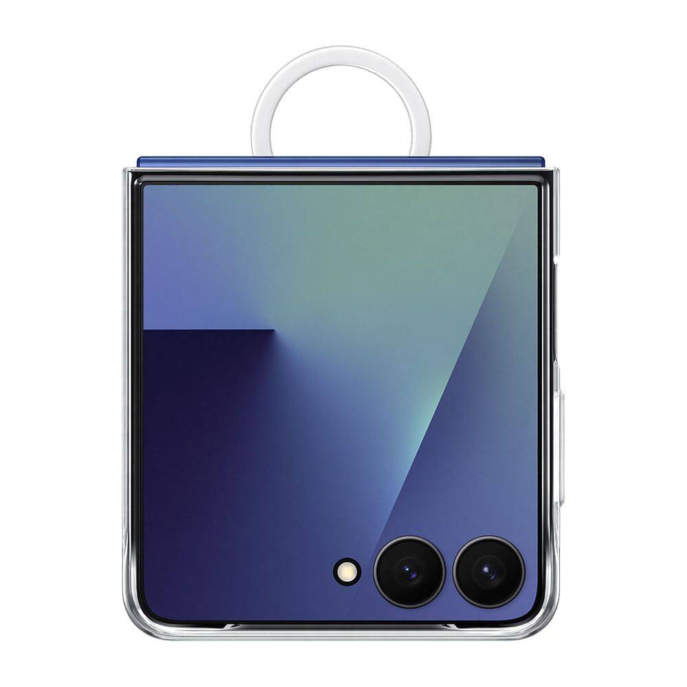 Capa Transparente com Argola Galaxy Z Flip7 - Transparente