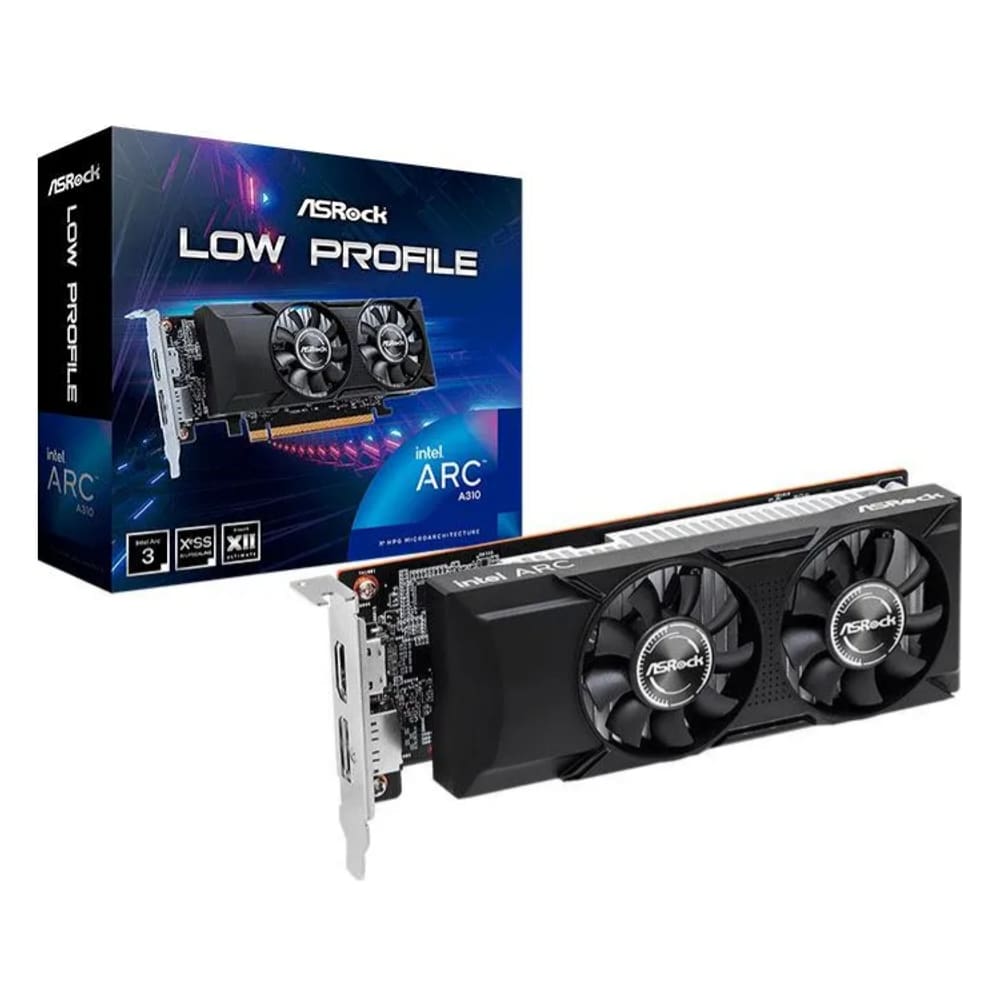 Placa De Video Asrock Intel Arc A310 Low Profile 4gb, Gddr6