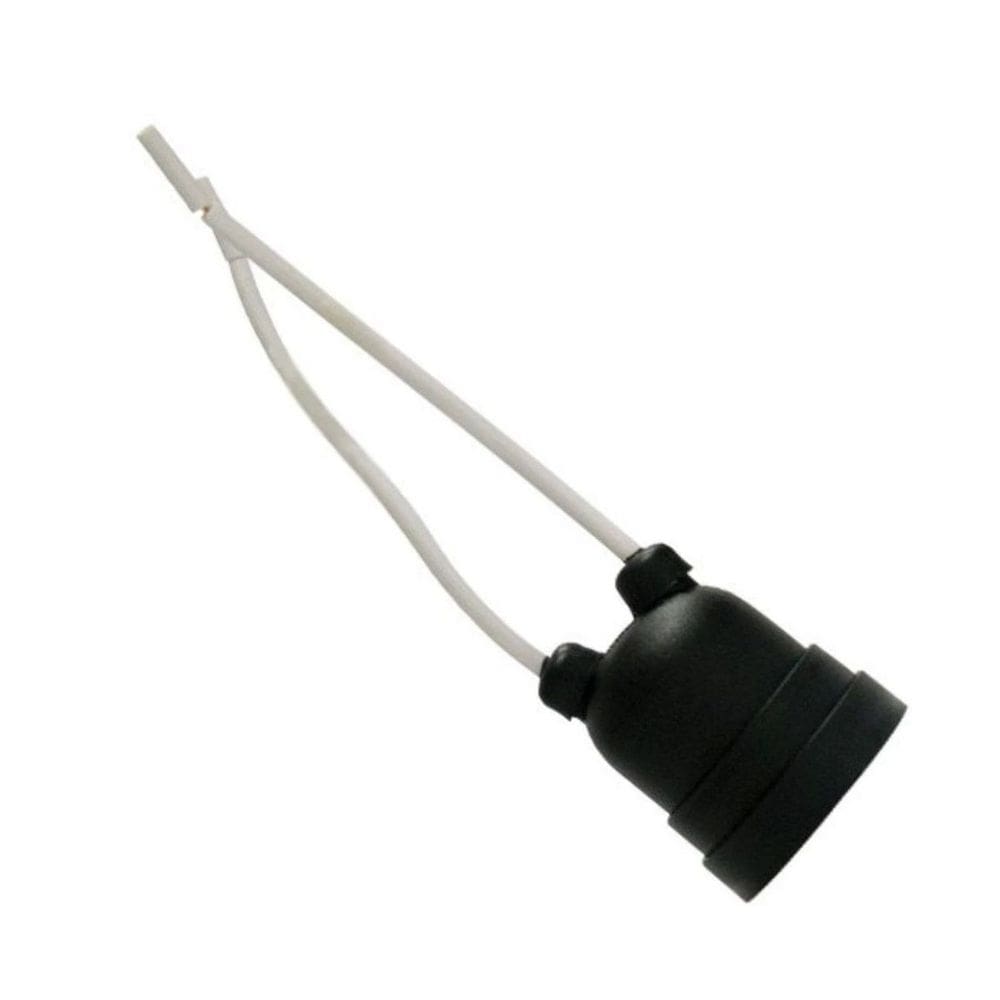 Bocal Pendente Rabicho Plastico Preto 50 Un Foxlux