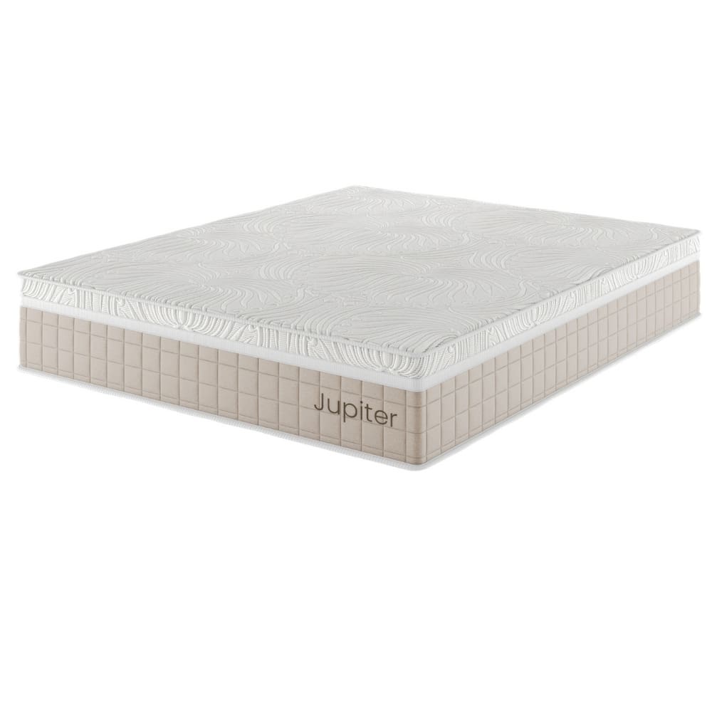 Colchão Terapapêutico e Massageador Mola Ensacada Queen Size 34x158x198cm Jupiter Rustico Palha - Casa Giulia