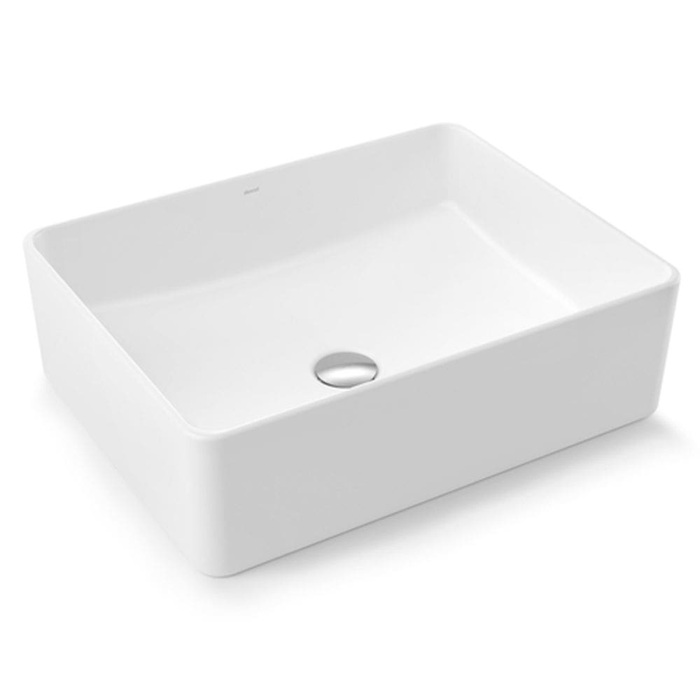 Cuba de Apoio Mesa Retangular Banheiro Lavatório 485x380mm Branco Esmaltado Docol