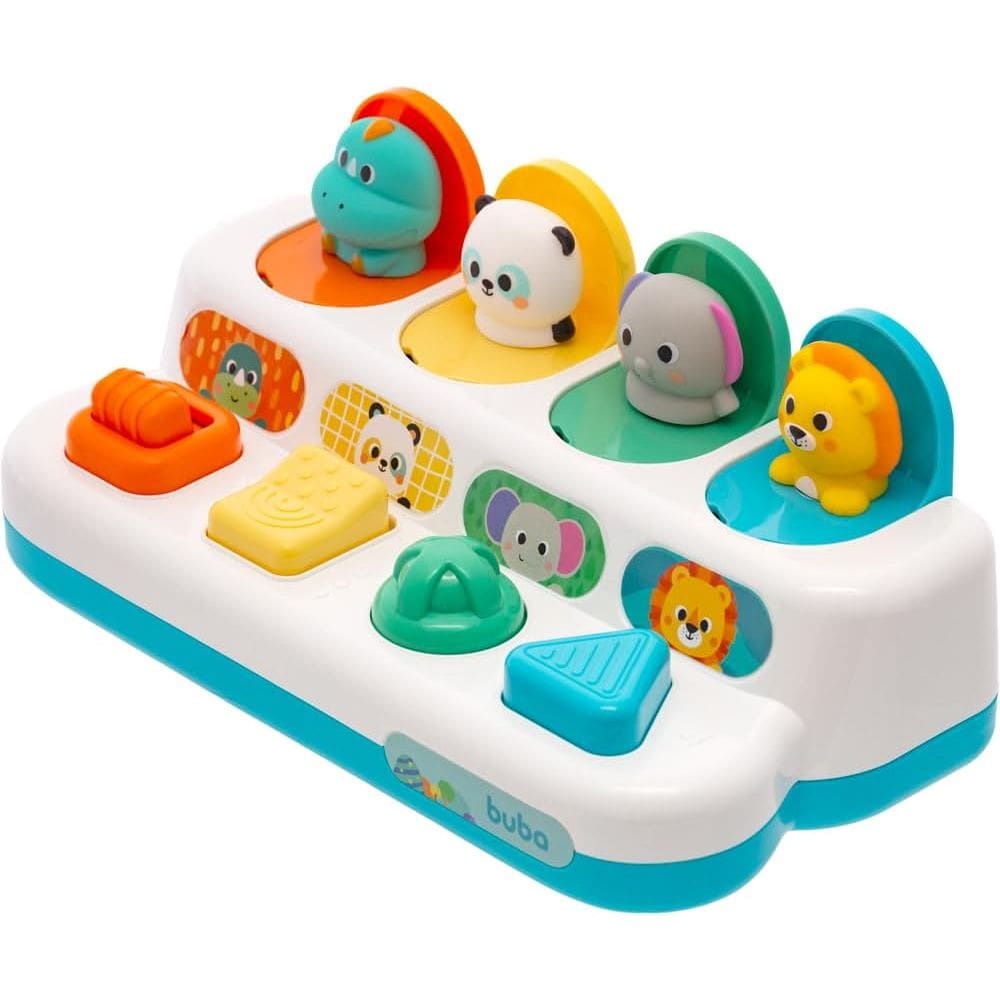 Brinquedo Infantil Buba Pop-Up Bubazoo Animais Interativo