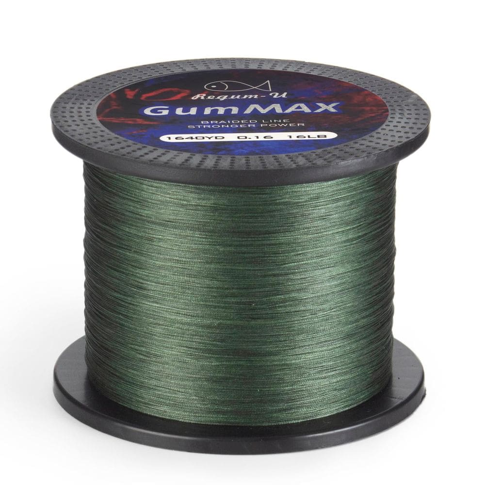 Linha de pesca Regum-U GumMax 8X Stealth 25 lb/11,34 kg 1500m