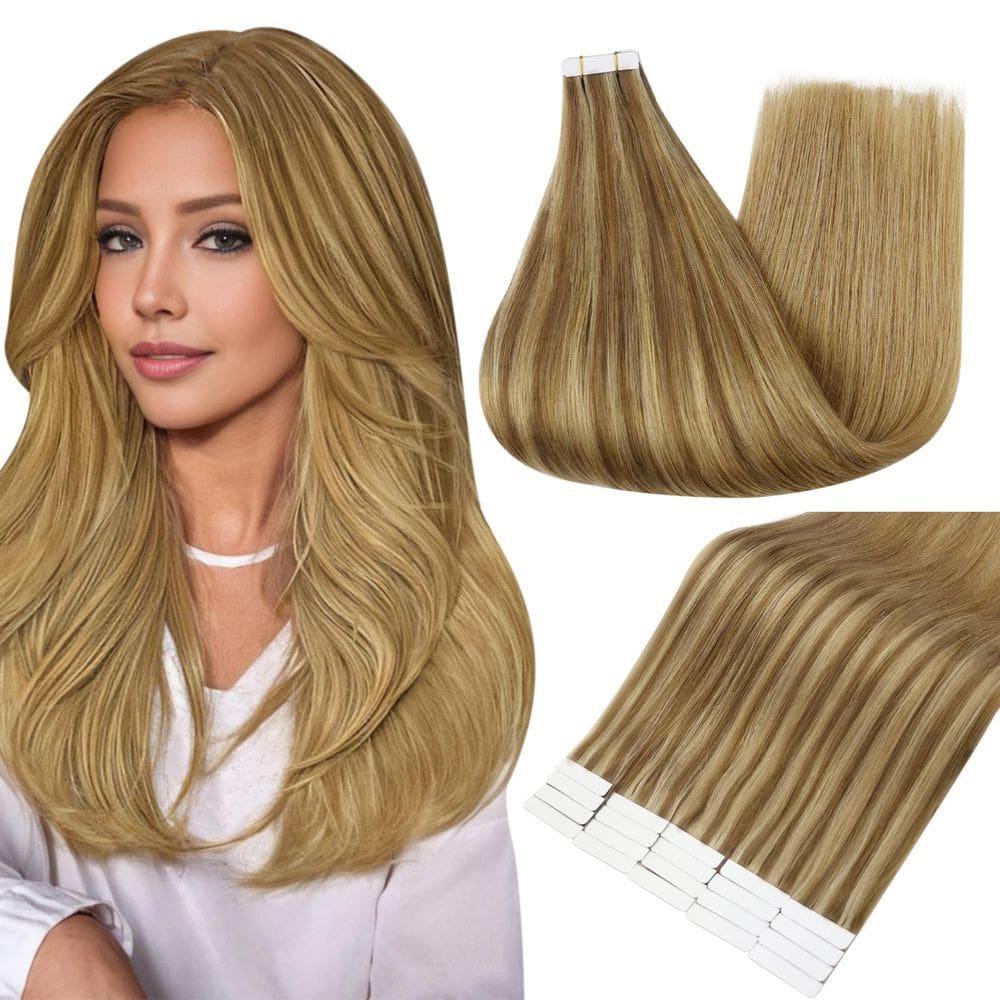 Extensões de cabelo Full Shine Tape em cabelo humano 18cm 50g