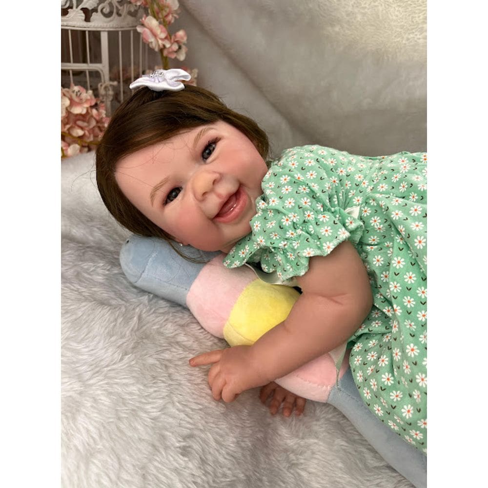 Bebê Reborn Menina Corpo Silicone Pode Tomar Banho