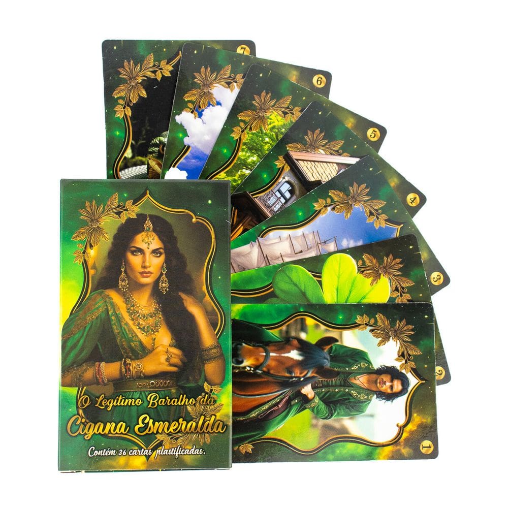 O autêntico Baralho da Cigana Esmeralda 36 Cartas + Presente