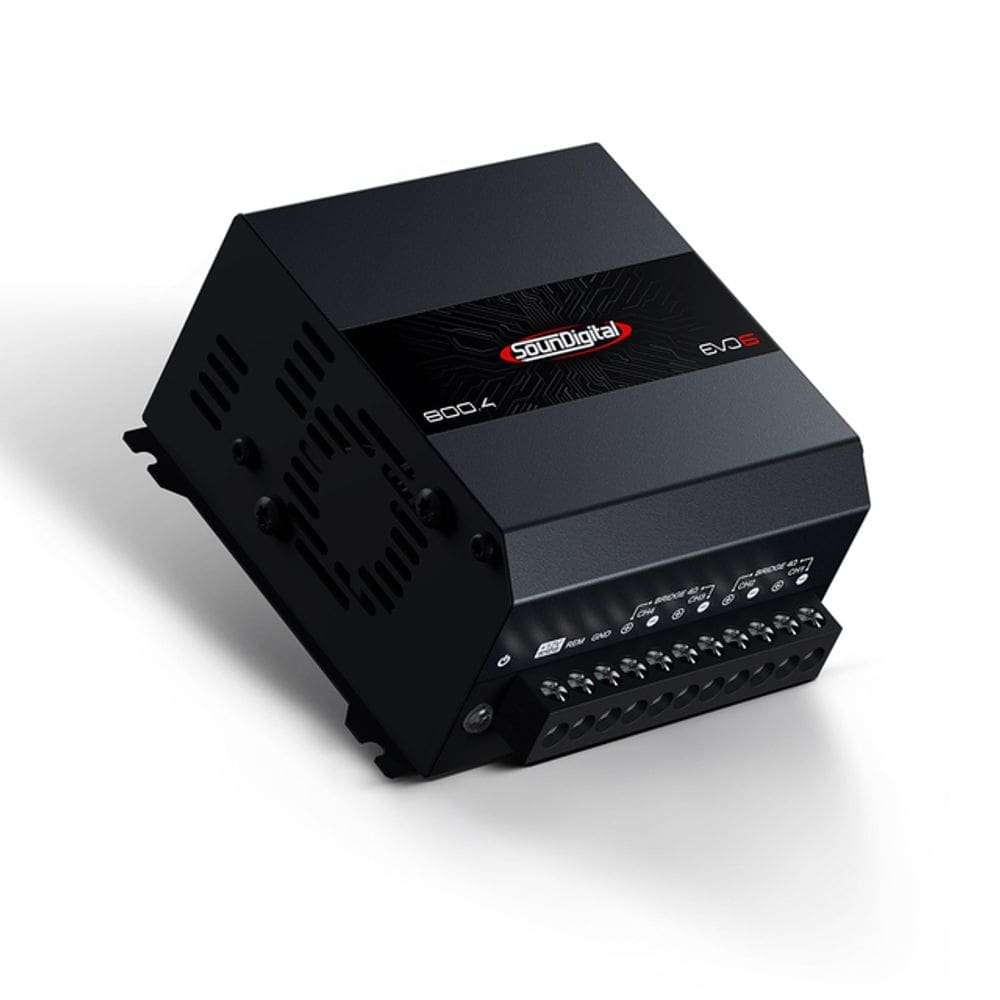 Módulo SounDigital 800.4 EVO6 4 Ohms 4 Canais Amplificador de Som Automotivo Potência 800W RMS 4 Canais 4 Ohms SD800.4