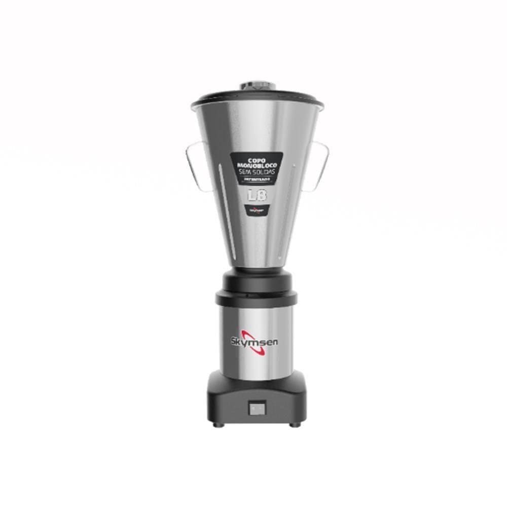 Liquidificador Industrial Monobloco Skymsen Inox 8L Baixa Rotação 0,5cv L8 Bivolt