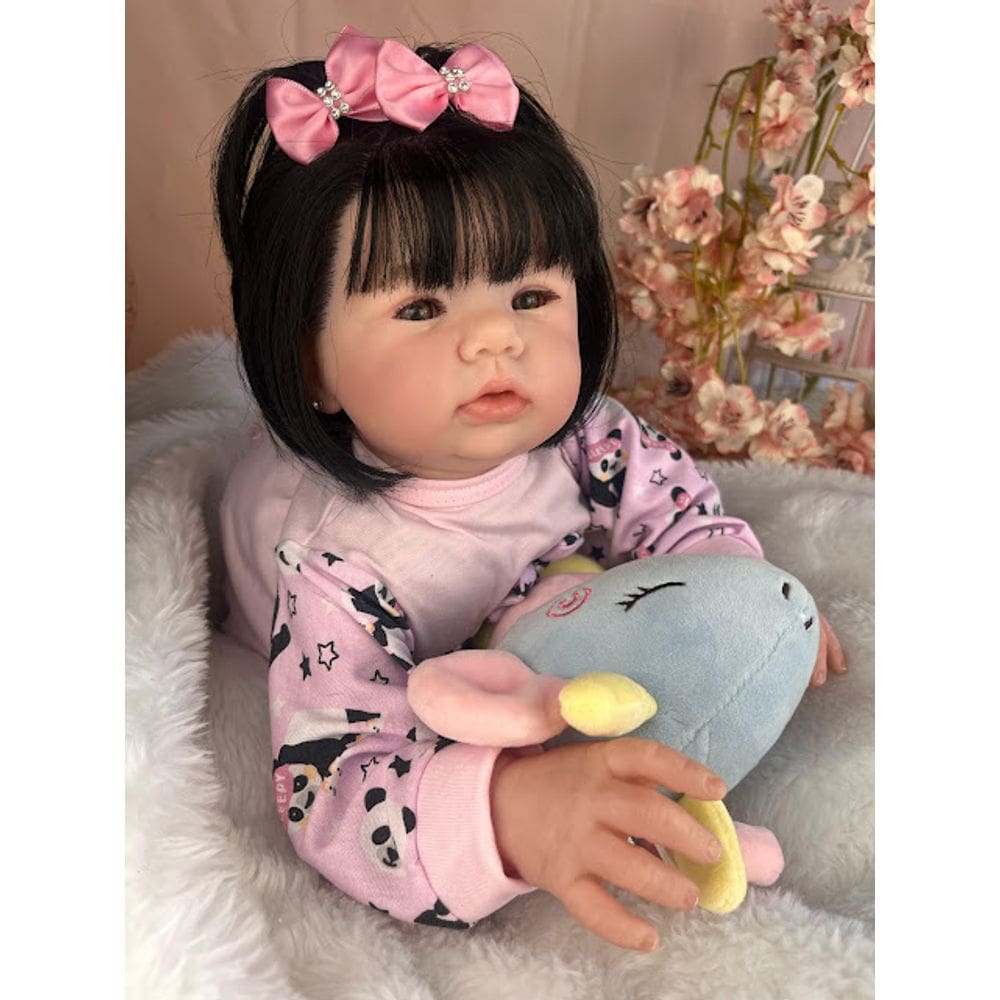 Boneca Reborn Menina Linda Super Realista Com Acessórios