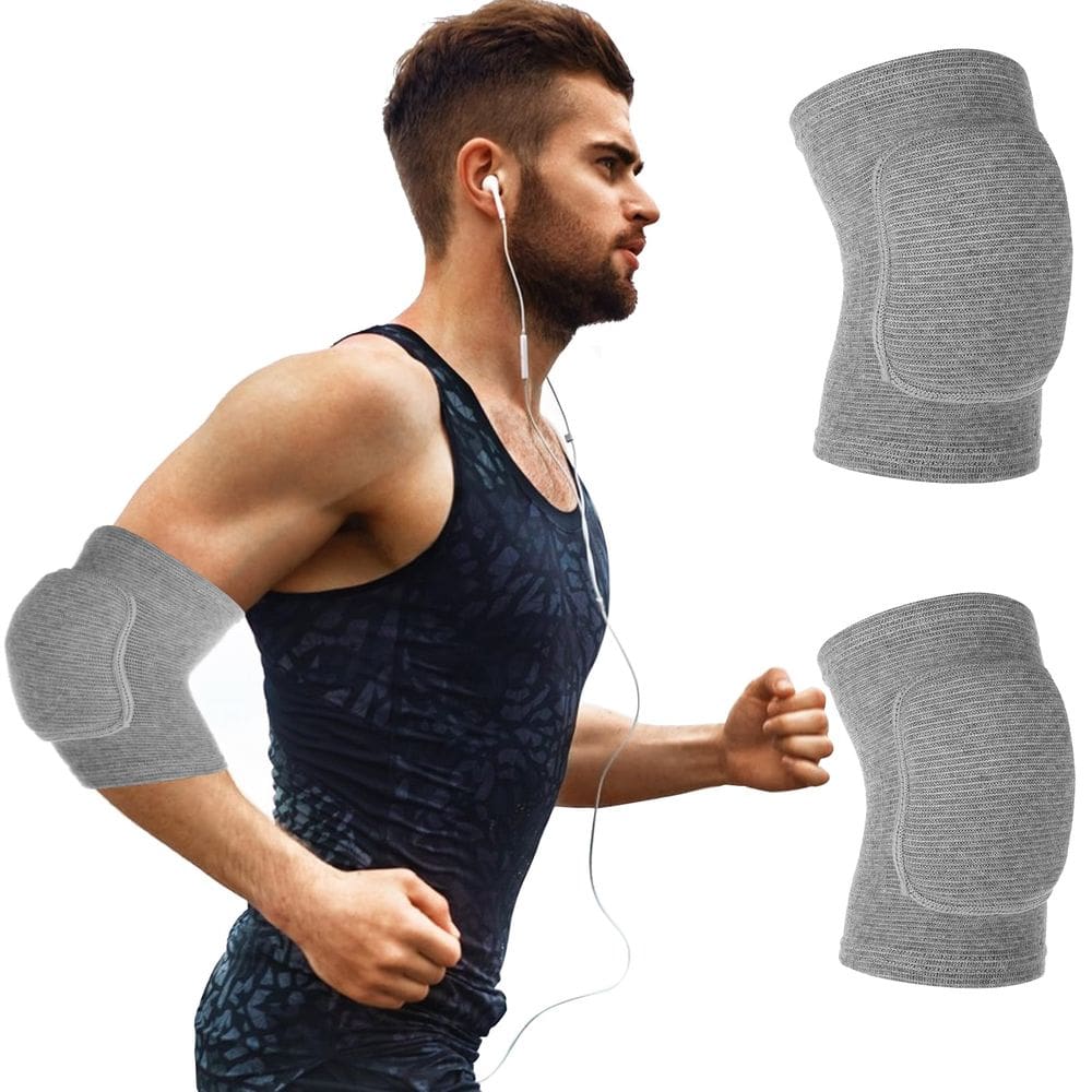 Almofadas de cotovelo COMNICO Arm Brace Pads Alça protetora de cotovelo cinza